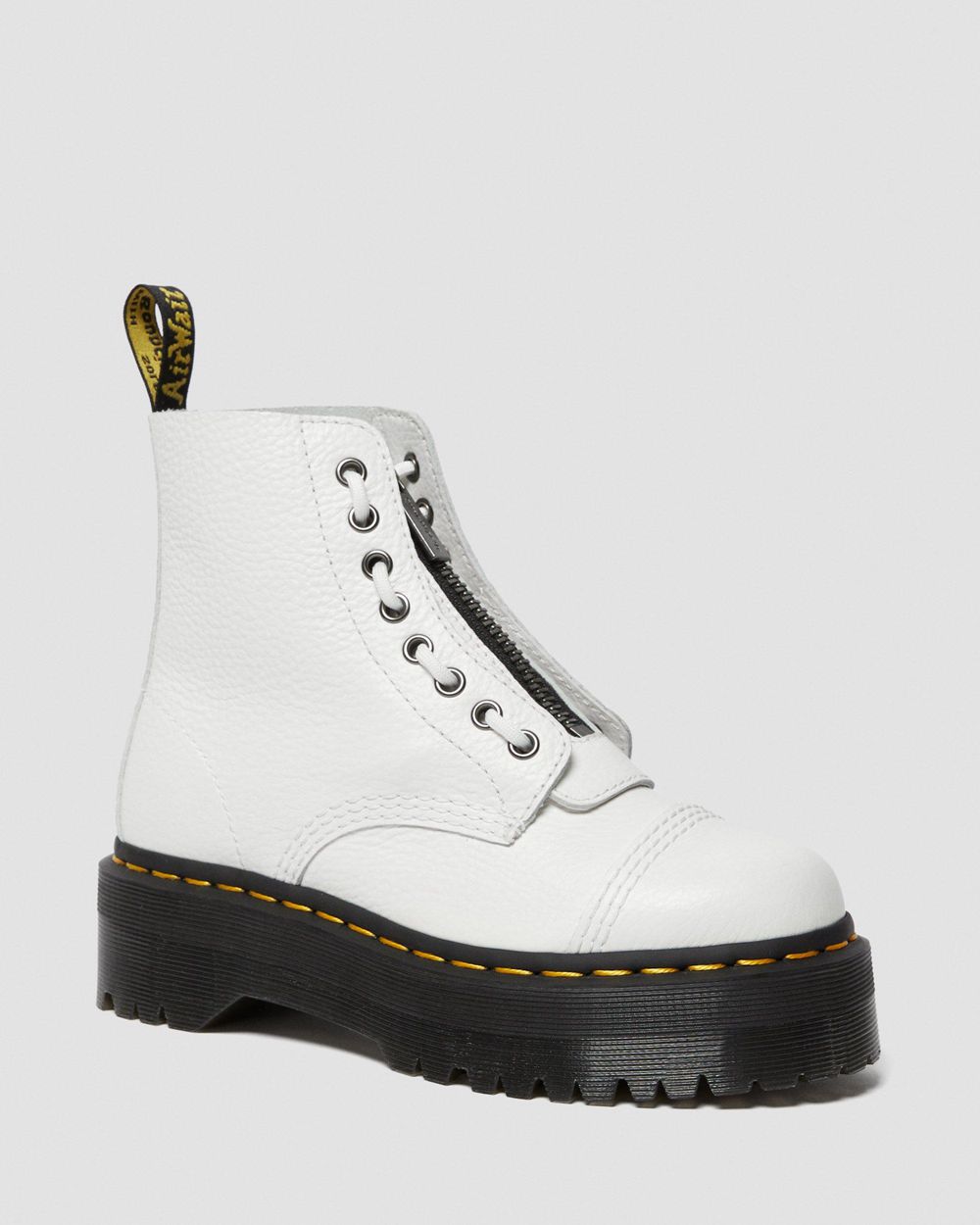 Dr Martens Sinclair Kožené Topánky Na Platforme Damske ( Biele ) SK 382-XPEVCG